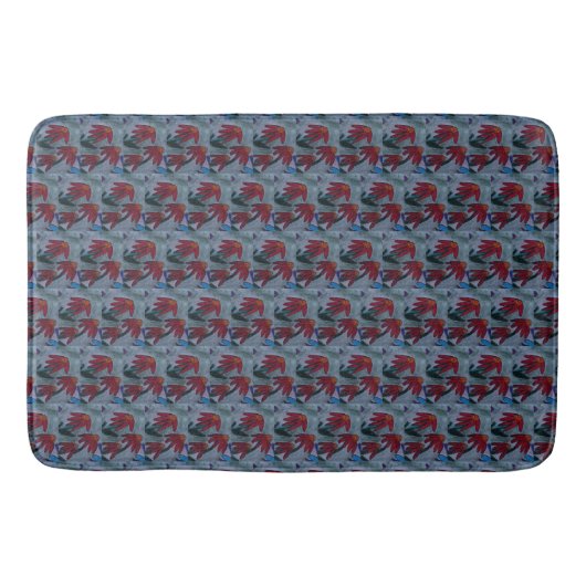 Tapis De Bain Faisées rouges (Devant)