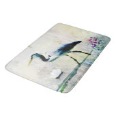 Tapis de bain fait sur commande de héron bleu (Angle)
