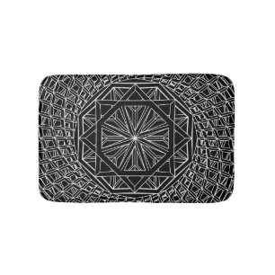 Tapis de bain fait sur commande de la géométrie