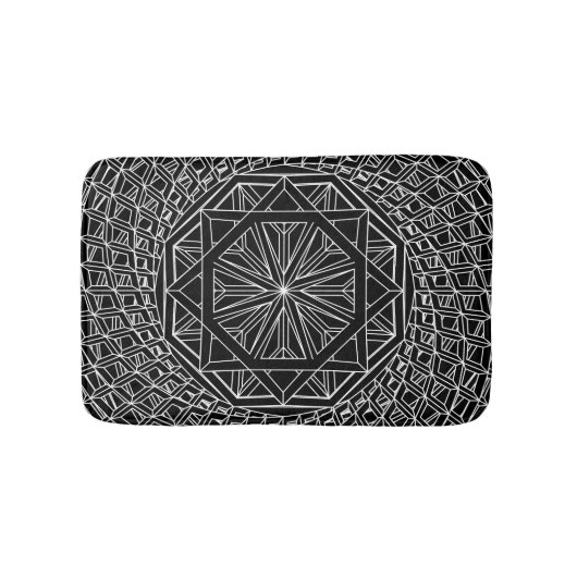 Tapis de bain fait sur commande de la géométrie (Devant)