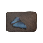 Tapis de bain fait sur commande de papillon bleu (Devant)