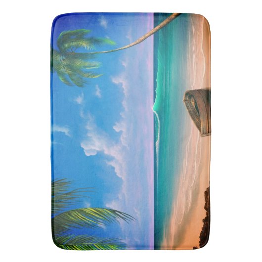 Tapis de bain fait sur commande de paradis grand (devant Vertical)