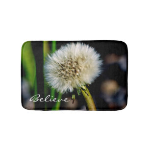 Tapis De Bain Faites un voeu, croyez-vous, Dandelion Bath Mat