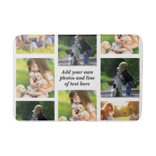 Tapis De Bain Faites votre propre collage de photos et texte