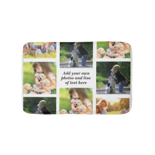 Tapis De Bain Faites votre propre collage photo et texte