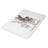 Tapis De Bain Famille de lapins (Angle)