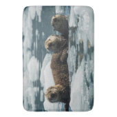 Tapis De Bain Famille de loutre de mer (devant Vertical)