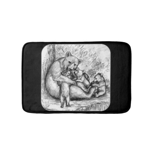 Tapis De Bain Famille d'ours (Devant)