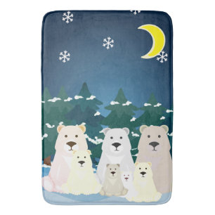 Tapis De Bain Famille d'ours