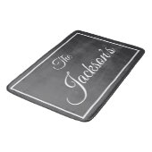Tapis De Bain Family name personalized bath mat (Angle)