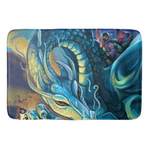Tapis De Bain Fantaisie d'équitation de dragon
