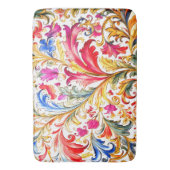 Tapis De Bain Fantastique design florentin Feuilles (devant Vertical)
