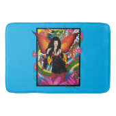 Tapis De Bain Fantastique Dragon Fée Gothique Bleu Mystique (Devant)