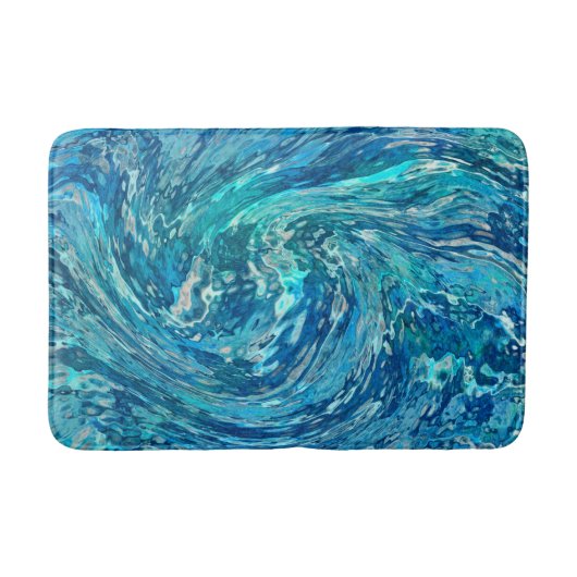 Tapis De Bain Fantastique vague abstraite (Devant)