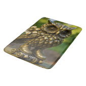 Tapis De Bain Fantasy Cute Brass Owl Skates (Angle)