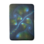Tapis De Bain Fantasy Lights Abstract Blue Green Yellow Fractal (Devant (Vertical))