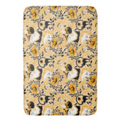 Tapis De Bain Fantôme, Citrouille et chats noirs (devant Vertical)