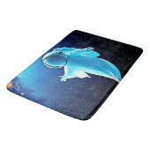 Tapis De Bain Fantôme cosmique dans la conception spatiale (Angle)
