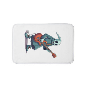Tapis De Bain Fantôme jouant de la guitare � T-shirt Halloween m