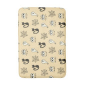 Tapis De Bain Fantôme, toiles d'araignées et chats noirs Jaune (Devant (Vertical))