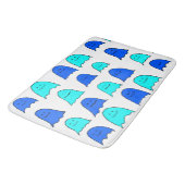 Tapis De Bain Fantômes bleus d'Halloween (Angle)