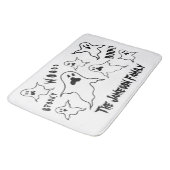 Tapis De Bain Fantômes d'Halloween Éffrayants personnalisés (Angle)