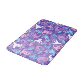 Tapis De Bain Fantômes d'Halloween Mat de bain pourpre (Angle)