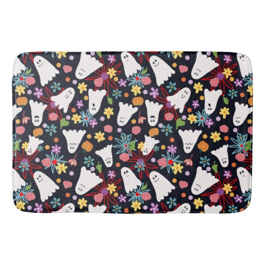 Tapis De Bain Fantômes et fleurs (Devant)
