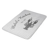 Tapis De Bain Farmhouse Cajun Crawfish Monogramme Cuisine Mat (Angle)