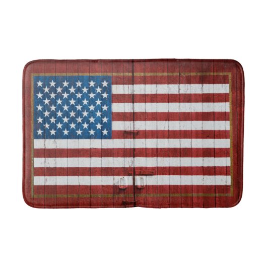 Tapis De Bain Farms | American Flag Barn Mural (Devant)