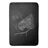 Tapis De Bain Faucon pèlerin dans les branches de l'arbre avec é (devant Vertical)