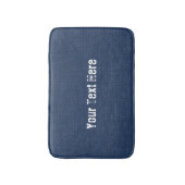 Tapis De Bain Faux Blue Jeans Bain Mat avec texte personnalisé (Devant (Vertical))