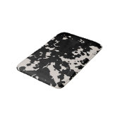 Tapis De Bain Faux Cowhide Black Spots Pays Ouest (Angle)