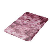 Tapis De Bain Faux Faux Roses Profonds (Angle)