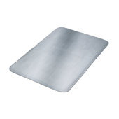 Tapis De Bain Faux fond en argent brossé (Angle)