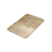 Tapis De Bain Faux Gold brossé Parties scintillant métallique Im (Angle)