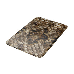 Tapis De Bain Faux Rattlesnake Serpent Peau Salle de bain Mat