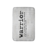Tapis De Bain Faux Silver Metallic Warrior Définition (Devant (Vertical))