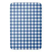Tapis De Bain Faye et Lauren Navy Blue Plaid (devant Vertical)