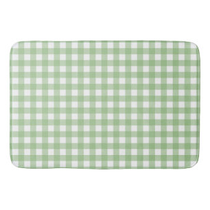 Tapis De Bain Faye et Lauren Pastel Green En vichy