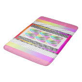 Tapis De Bain FEATHERS ABSTRAITS+CHEVRON Design (Angle)