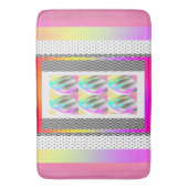 Tapis De Bain FEATHERS ABSTRAITS+CHEVRON Design (devant Vertical)