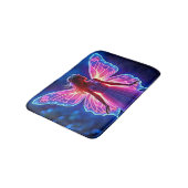 Tapis De Bain Fée de papillon mystique éclatante (Angle)
