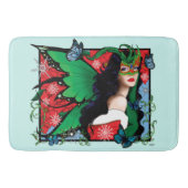 Tapis De Bain Fée Solstice Rouge Vert Noël (Devant)