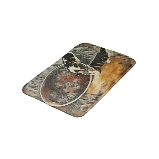 Tapis De Bain Feeding Time ! (Angle)