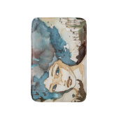 Tapis De Bain Femme bleue (Devant (Vertical))