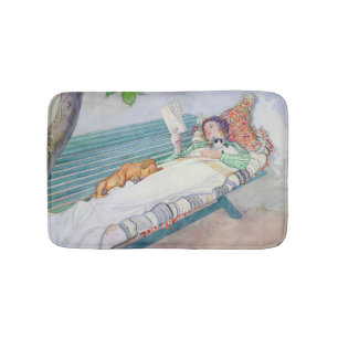 Tapis De Bain Femme se trouvant sur un banc, 1913