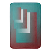 Tapis De Bain Fenêtres en blanc bordeaux turquoise (devant Vertical)