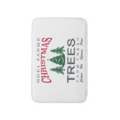 TAPIS DE BAIN FERME D'ARBRES DE NOËL (Devant (Vertical))