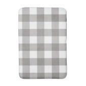 Tapis De Bain Ferme Rustic Grey & White Buffalo Plaid Carré (Devant (Vertical))